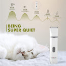 Máquina de Tosa 4 em 1 Profissional para Pets – Silenciosa, Bivolt e Recarregável