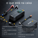 Power Compressor + Carregador de Bateria Veicular Portátil 4 em 1
